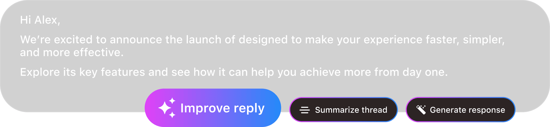 AI Drafting & Summaries